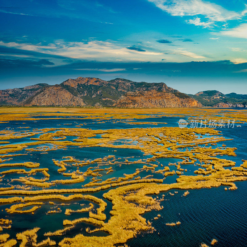 鸟瞰Dalyan, Mugla